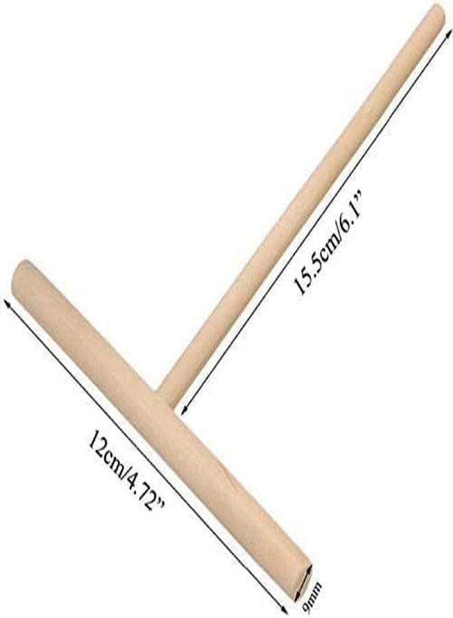 Zhuluck 2 Pcs Wooden Crepe Maker Pancake Batter Spreader Stick Kitchen Cooking Utensils Tools for Restaurant Canteen Specially Supplies Practical Treatment Crepe Makers Specialty Appliances - Image 2